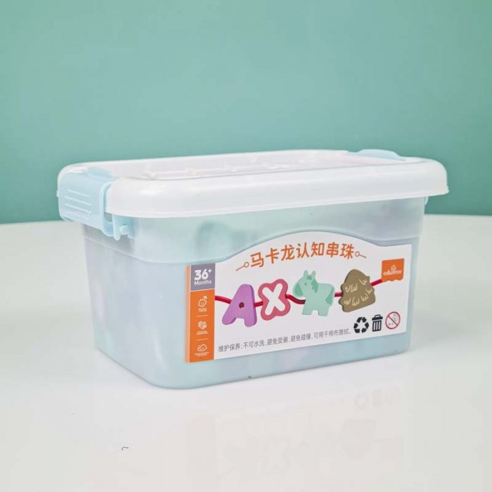 اسباب بازی چوبی نخ و مهره طرح حیوانات کد JHTOY171