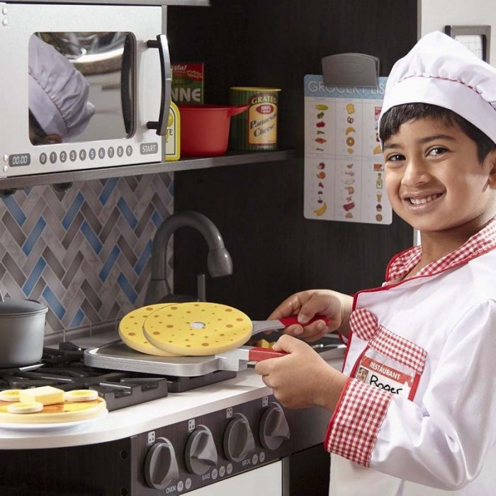 آشپزخانه چوبی کودک ملیسا و داگ melissa & doug Chef's Kitchen Charcoal کد 4010