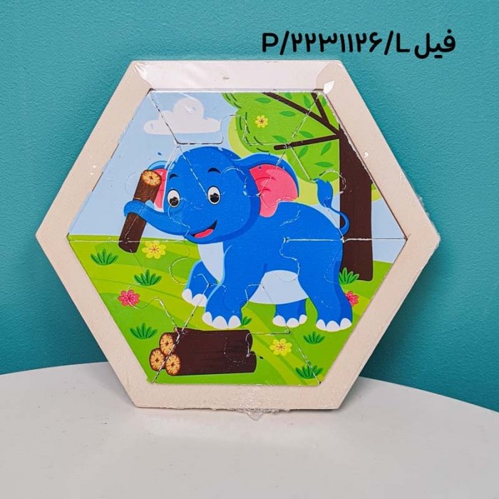 پازل چوبی کودک شش ضلعی کد 2231126
