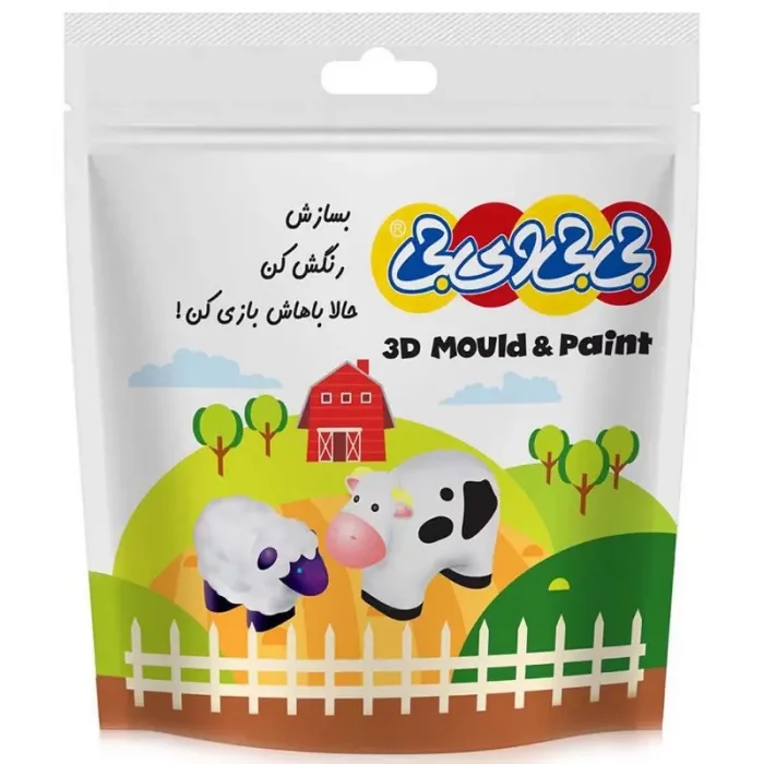 کیت قالب گیری و رنگ آمیزی 3 بعدی مدل حیوانات مزرعه کد P/048918/A