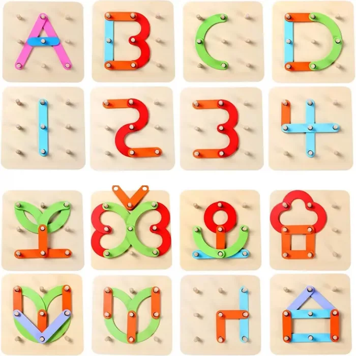 پازل آموزشی تطابق اشکال چوبی کد JHTOY656