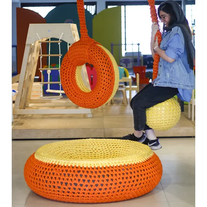 تاب کودک توپی تارتن یا کروچت رنگ سبزآبی کد 6499376