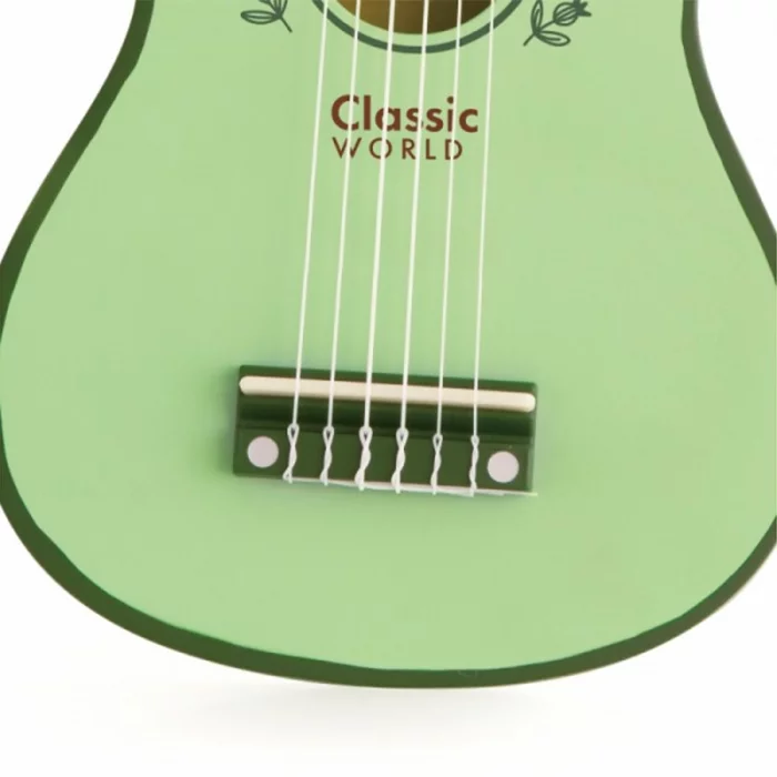 اسباب بازی گیتار چوبی سبز کلاسیک ورلد Vintage Guitar classic world کد 40577