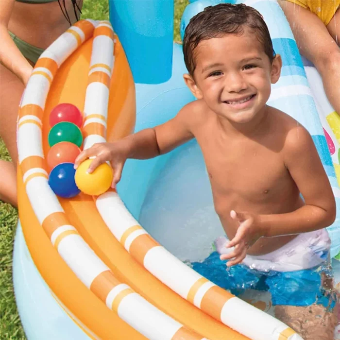 استخر بادی فواره دار اینتکس مدل آبنباتی کوچک Intex Candy کد 57144