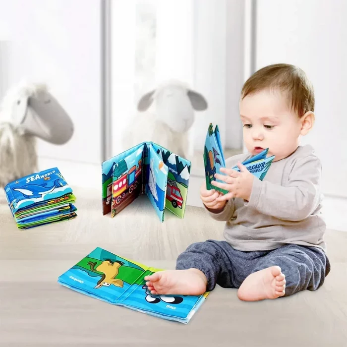 کتاب پارچه ای آموزشی مدل دایناسور کد 665326
