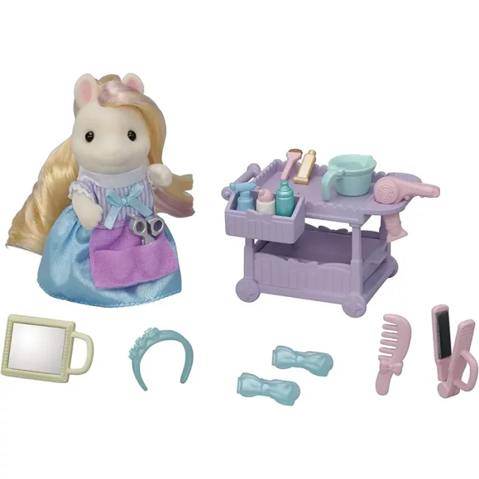 اسباب بازی سیلوانیان فامیلیز Sylvanian Families مدل Pony Hairdresser Playset with Figure کد 5644