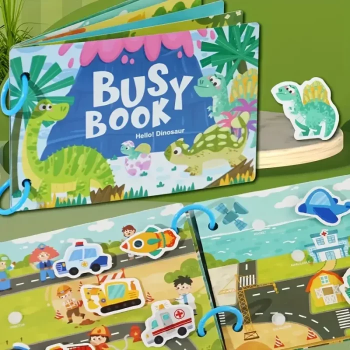 کتاب مونته سوری پازلی busy book مدل دایناسور کد 6685309