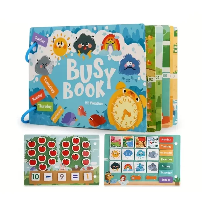 کتاب مونته سوری پازلی busy book مدل آب و هوا کد 6685310