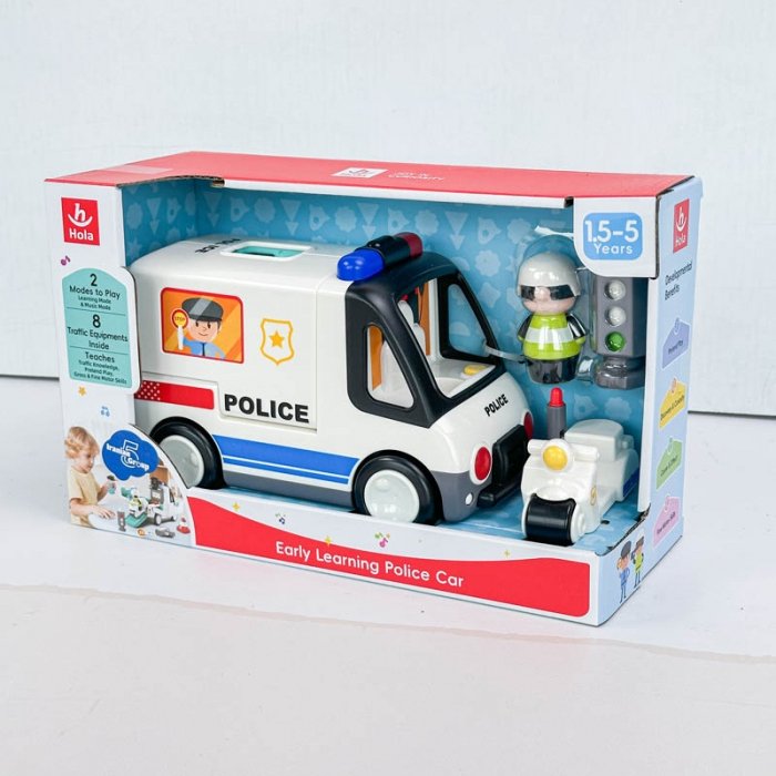 اسباب بازی ماشين پلیس با تجهيزات هولی تويز HUILE TOYS کد HE9985