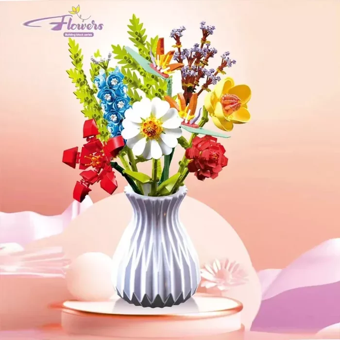 لگو گلدان گل 8 شاخه کد P/109/6