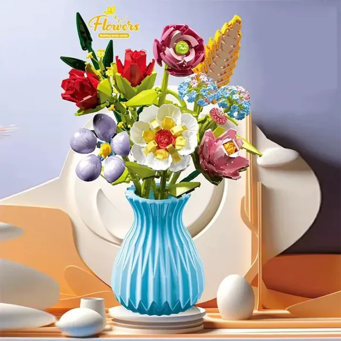 لگو گلدان گل 8 شاخه کد P/109/7