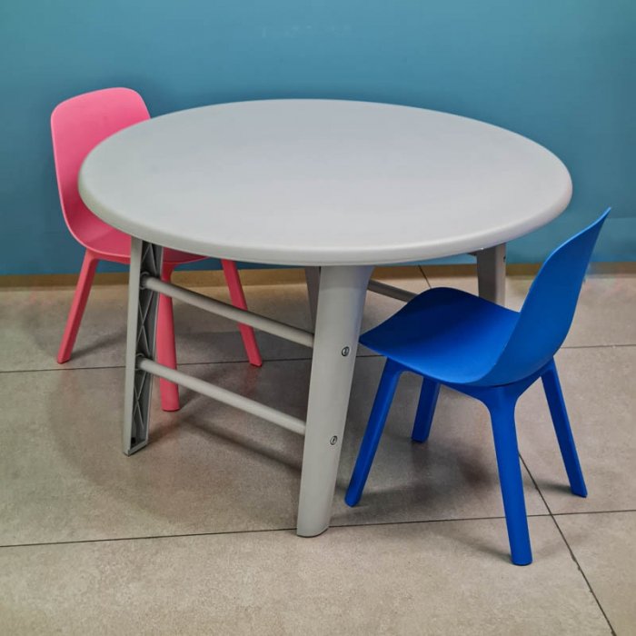 میز کودک دایره مینی تیکا رنگ طوسی P/TF0207/8961