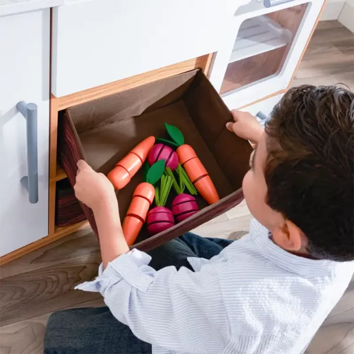 آشپزخانه کودک چوبی کیدکرفت مدل KidKraft Farmhouse Children's Kitchen کد 53444