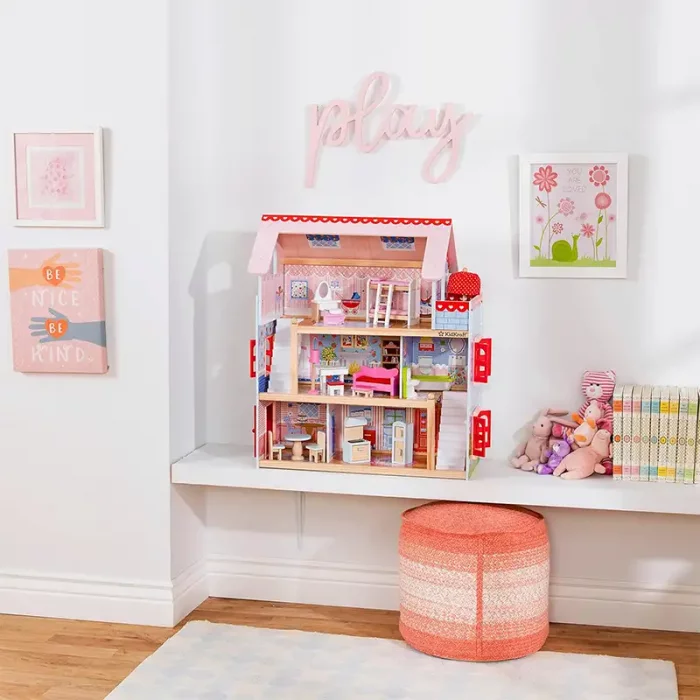 خانه عروسکی چوبی کیدکرفت مدل KidKraft Chelsea Dollhouse کد 65054