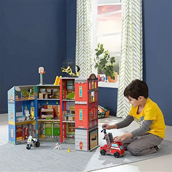 خانه امداد چوبی کیدکرفت مدل KidKraft Everyday Heroes Playset کد 63239