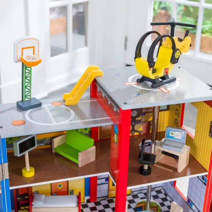 خانه امداد چوبی کیدکرفت مدل KidKraft Everyday Heroes Playset کد 63239