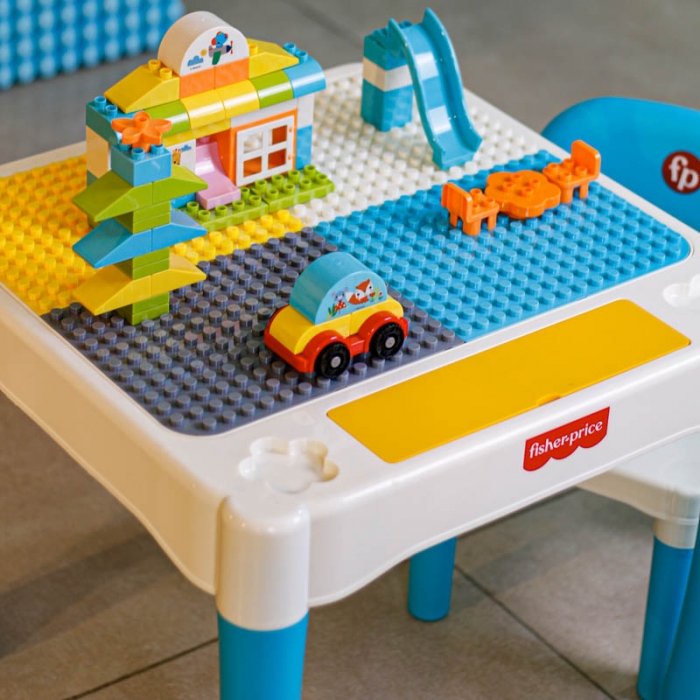 میز لگو بازی 64 تکه فیشر پرایس FISHER PRICE کد 540007