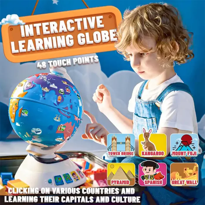 اسباب بازی کره زمین موزیکال هولی تویز Huile Toys کد HE8985