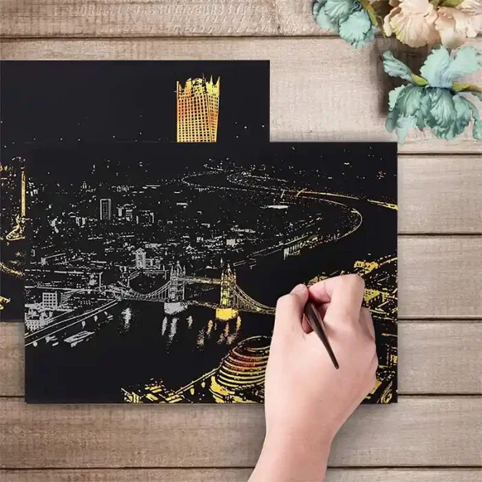 تابلو اسکرچ سایز 405*285 کد 4540