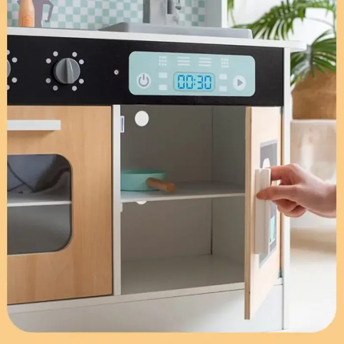 آشپزخانه کودک چوبی رنگ سفید کد BL21172