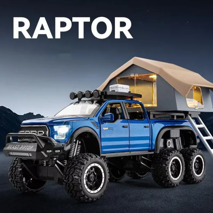 ماکت ماشین عقب کش مدل Ford raptop با کمپر کد CZ65A