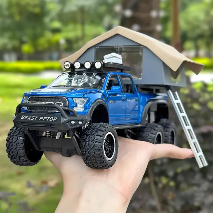 ماکت ماشین عقب کش مدل Ford raptop با کمپر کد CZ65A