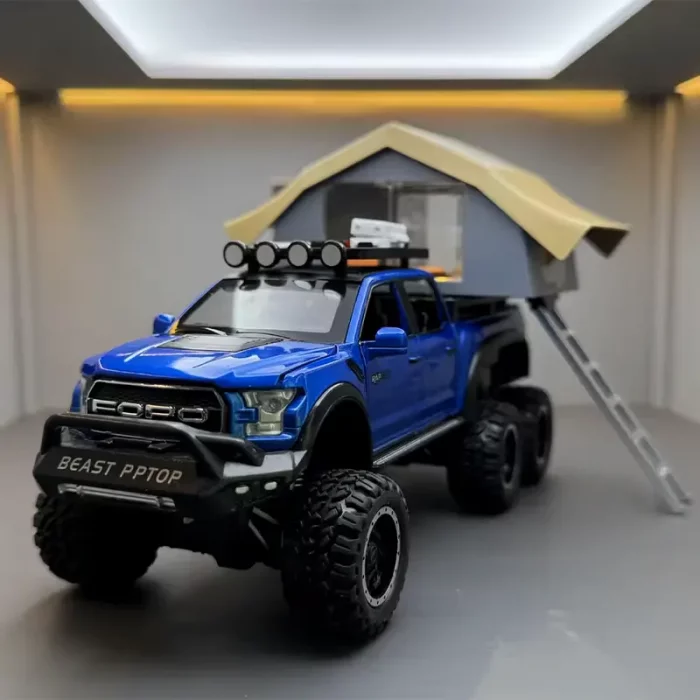 ماکت ماشین عقب کش مدل Ford raptop با کمپر کد CZ65A