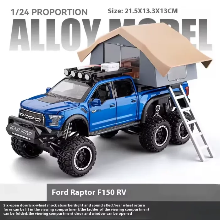 ماکت ماشین عقب کش مدل Ford raptop با کمپر کد CZ65A