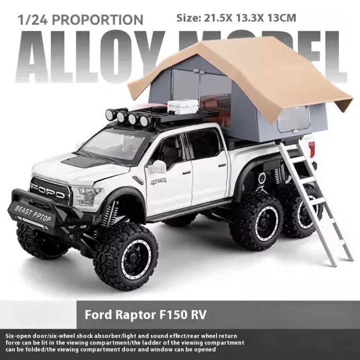 ماکت ماشین عقب کش مدل Ford raptop با کمپر کد CZ65A