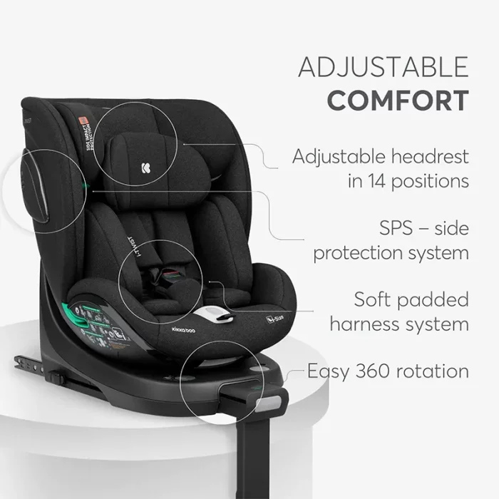صندلی ماشین کودک کیکابو KIKKA BOO مدل i-Drive رنگ طوسی تیره کد 5935991