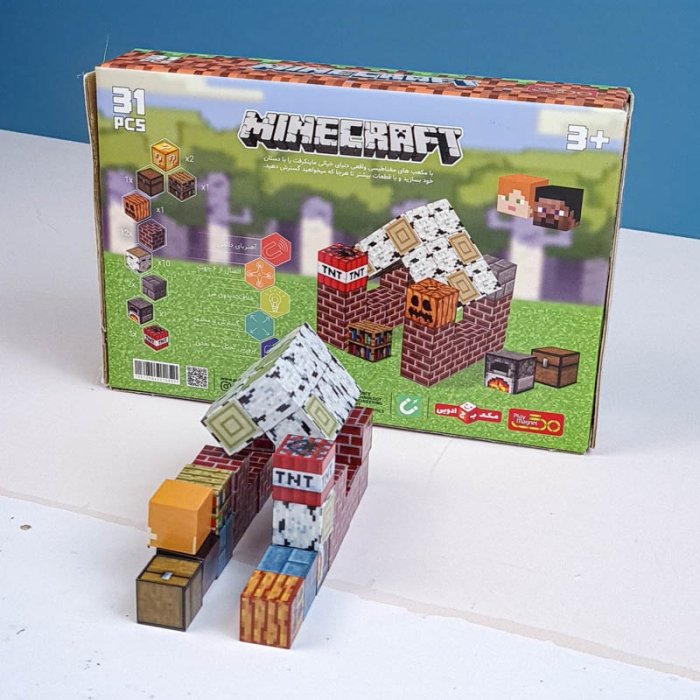 بلوک مغناطیسی ماینکرافت 56 تکه کد 7076362