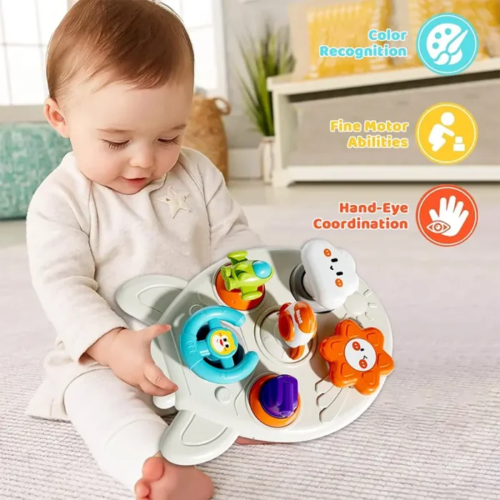 اسباب بازی نوزاد بیزی بال 4 در 1 طرح موشک کد 9923