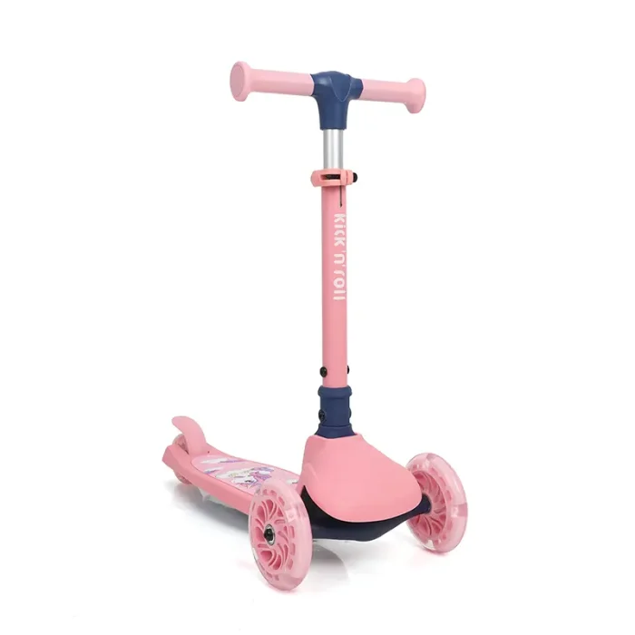 اسکوتر کودک تاشو کیک اند رول Kick and roll Scooter رنگ آبی کد P/K4/AB