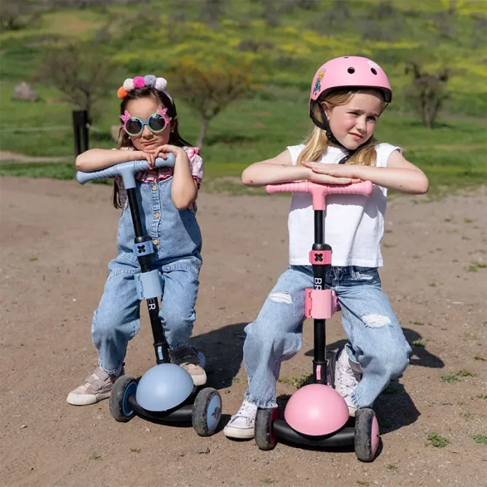 کلاه ایمنی کیک اند رول Kick and roll Scooter سایز S رنگ صورتی کد P/H1/SU