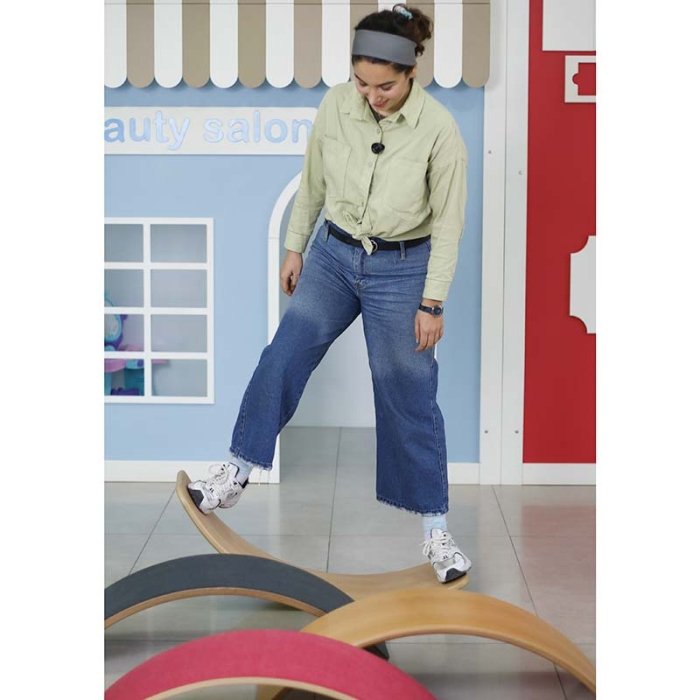 برد تعادلی کودک چوبی بزرگ بدون زیره curvy مدل 5554