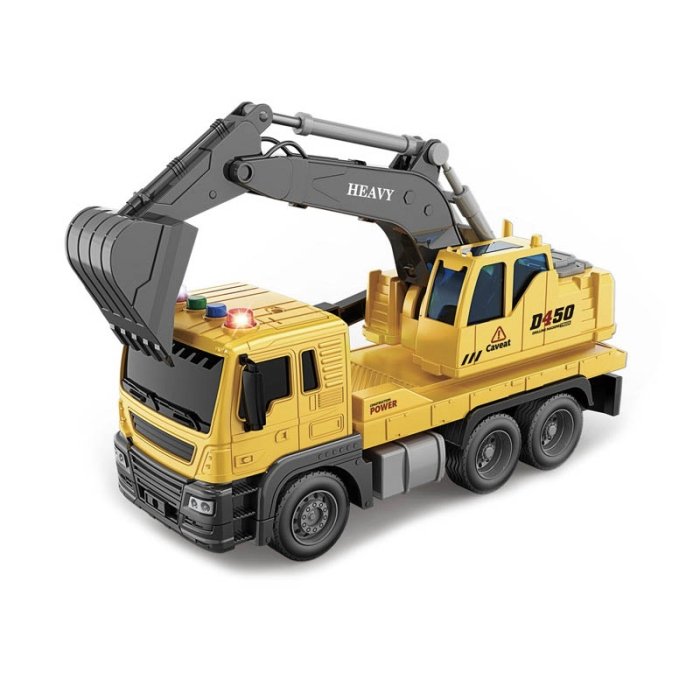 اسباب بازی ماشین  راهسازی موزیکال مدل بیل مکانیکی  کد  JS103