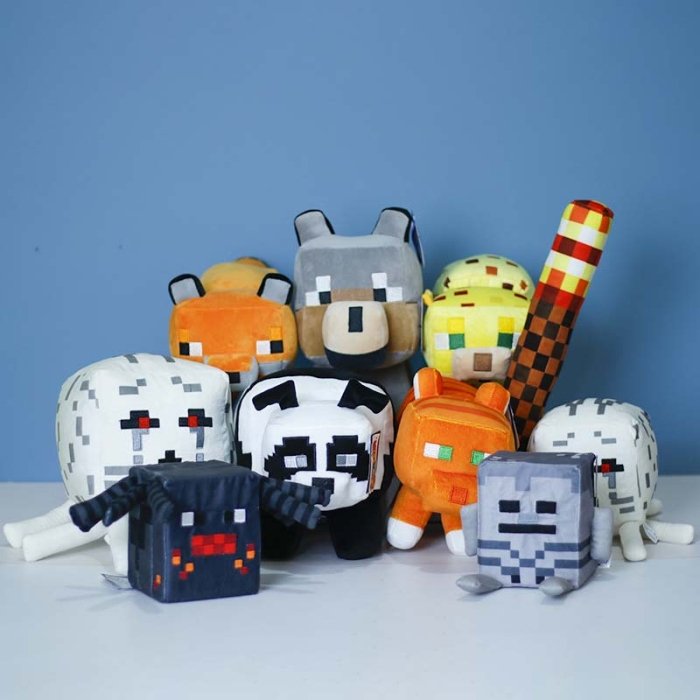 عروسک گربه ماینکرافت سایز متوسط Minecraft Cat کد AF100367