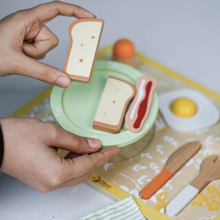 ست صبحانه خوری چوبی کلاسیک ورلد Vintage Breakfast Tray classic world کد 50575