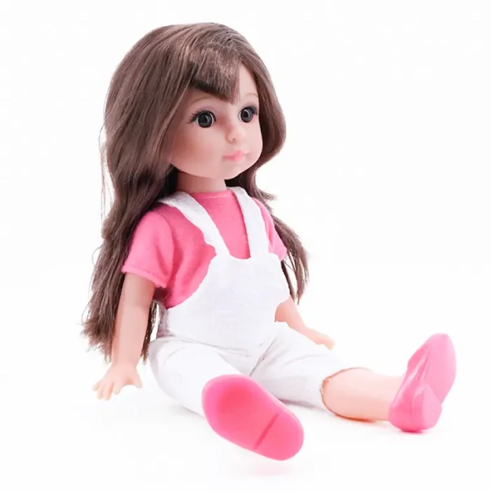 عروسک دخترانه sweet girl لباس سفید کد WZB99013