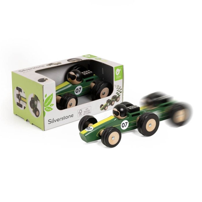 ماشین مسابقه چوبی کلاسیک ورلد مدل Silverstone Classic World کد 20235