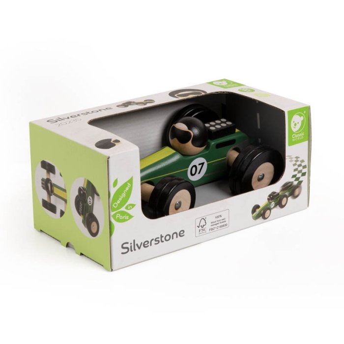 ماشین مسابقه چوبی کلاسیک ورلد مدل Silverstone Classic World کد 20235