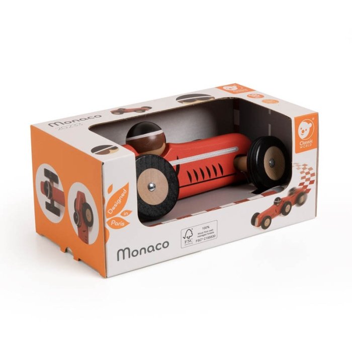 ماشین مسابقه چوبی کلاسیک ورلد مدل Monaco Classic World کد 20233