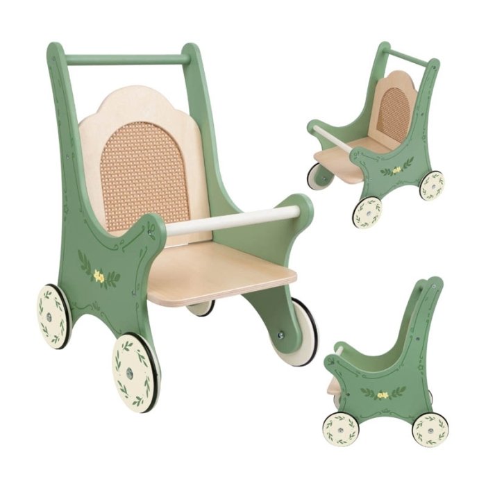کالسکه عروسک چوبی کلاسیک ورلد Classic World Vintage Stroller کد 50632