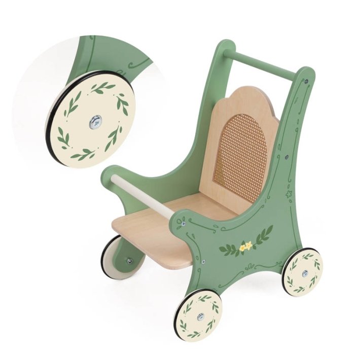 کالسکه عروسک چوبی کلاسیک ورلد Classic World Vintage Stroller کد 50632