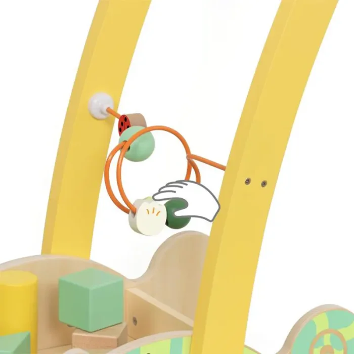 واکر کودک و بلوک چوبی 28 تکه کلاسیک ورلد Baby Walker With Blocks Classic World کد 10536