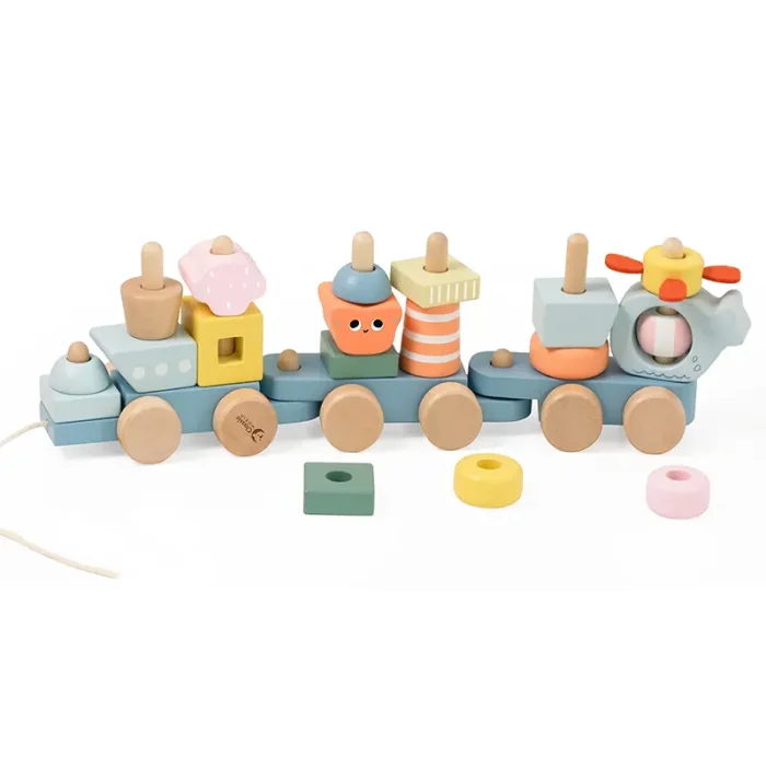 قطار مونته سوری چوبی 28 تکه کلاسیک ورلد Pull Ocean Classic World کد 10520