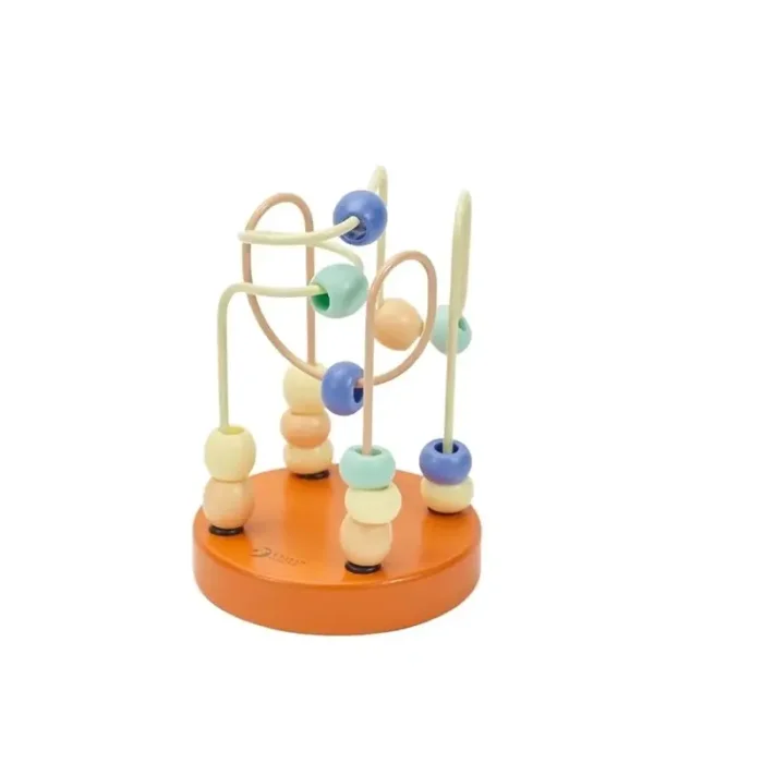 اسباب بازی میله و مهره‌ی چوبی کلاسیک ورلد Mini Beads Coaster Classic World کد 54143