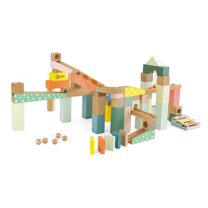 بریکس چوبی 62 تکه کلاسیک ورلد Marble Blocks Classic World کد 20211