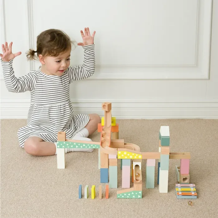 بریکس چوبی 62 تکه کلاسیک ورلد Marble Blocks Classic World کد 20211