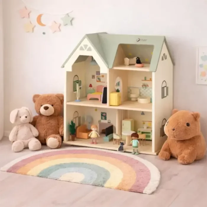 خانه عروسک چوبی کلاسیک ورلد Cozy Cottage Classic World کد  50638